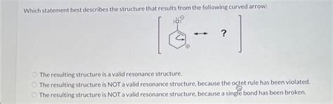 Solved Which Statement Best Describes The Structure That Chegg