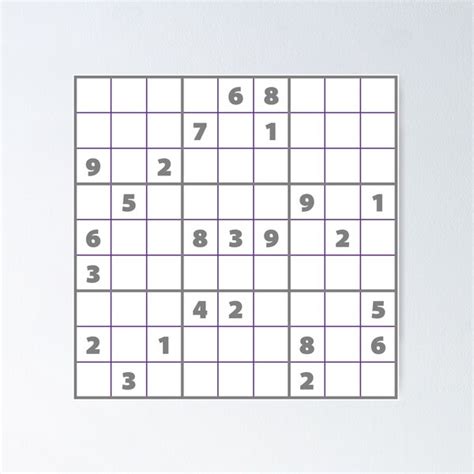 Sudoku Easy Posters For Sale Redbubble Worksheets Library