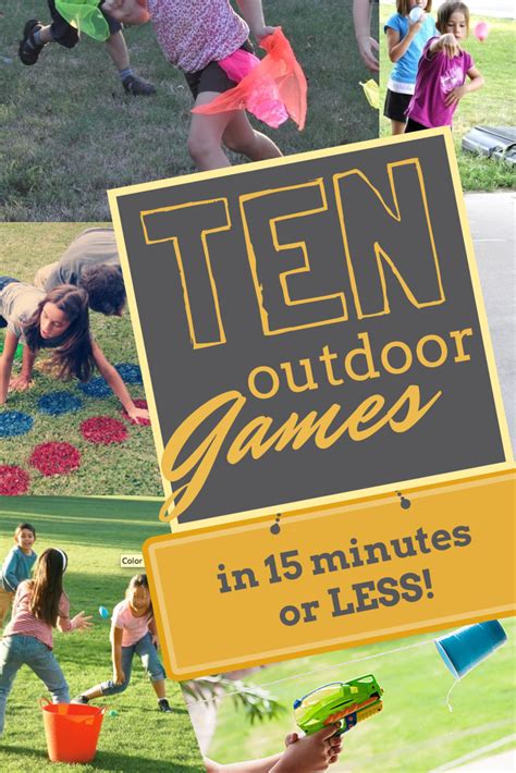 TEN Outdoor Games in 15 minutes or less! — bluegrass redhead