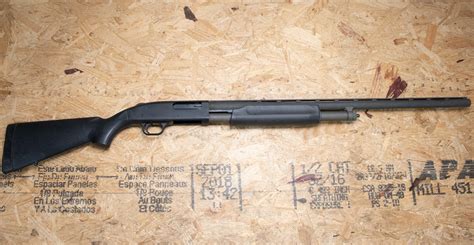 Mossberg 500a 12 Gauge Police Trade In Shotgun With Synthetic Stock And Vented Ribbed Barrel