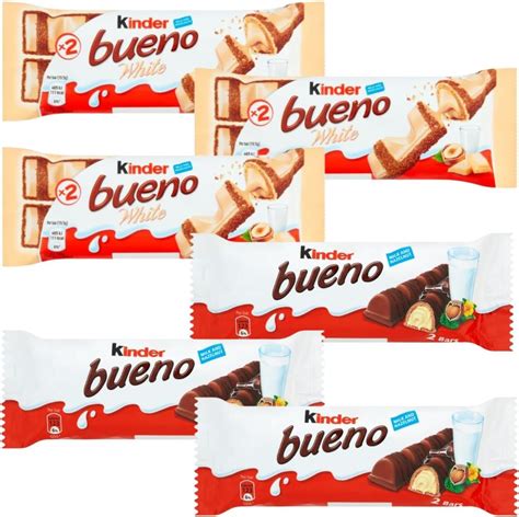 Chocolate Bar Bundle With Kinder Bueno Chocolate Bar 43g X3 With White