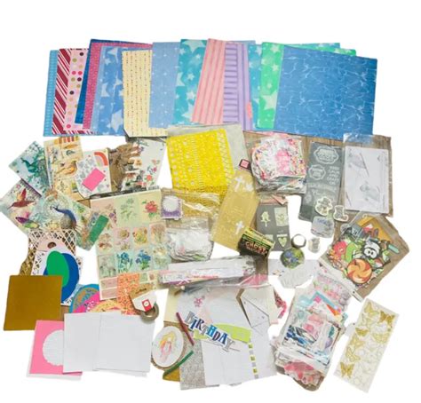 LARGE CRAFT BUNDLE Card Making Scrapbook Papercraft Fun Activities Lot