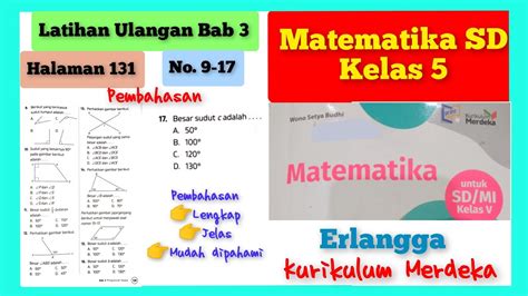 No 9 17 Latihan Ulangan Bab 3 Halaman 131 Pembahasan Lengkap Matematika Sd Kelas 5 Erlangga