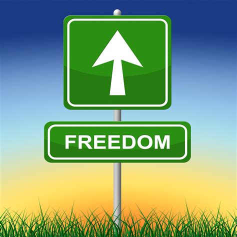 Free Photo Freedom Sign Represents Get Away And Direction Evade