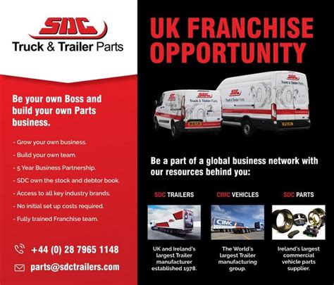 SDC Truck & Trailer Parts franchise programme | HGV UK.com | UK Haulage ...