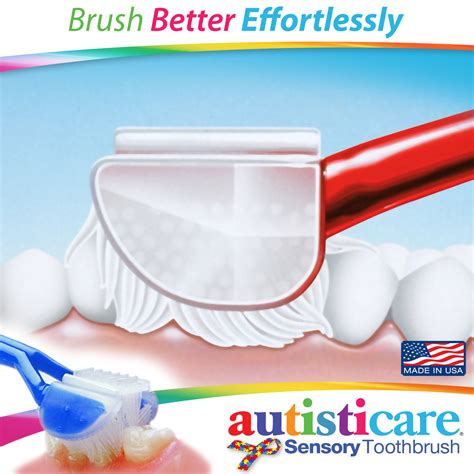 Autisticare 3 Sided Sensory Toothbrush For Autism Calm Autism