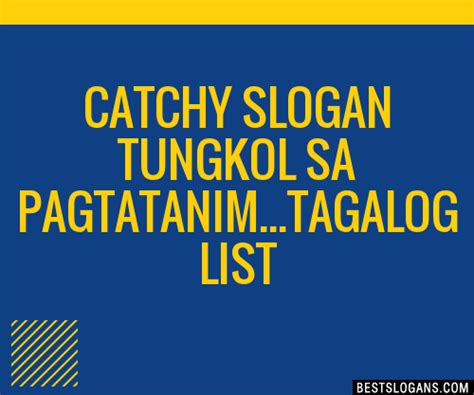 100 Catchy Tungkol Sa Pagtatanimtagalog Slogans 2024 Generator Porn