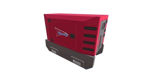 Speedy Hire Sdmo Generator R33 C3 Canopy 3d Model By Bimstore