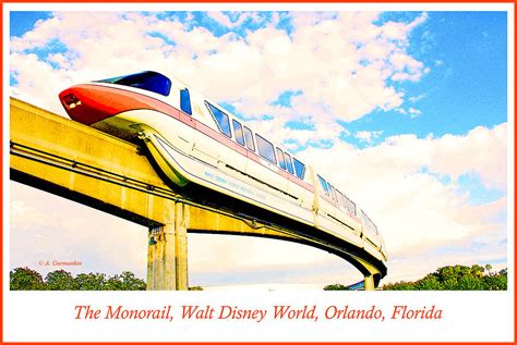 The Monorail Walt Disney World Orlando Florida Photograph By A