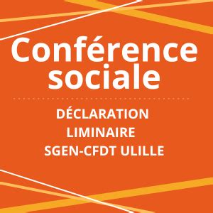 Déclaration à la Conférence Sociale Université de Lille du 29 mars 2024