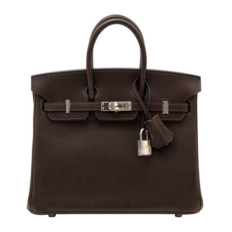 Hermes 25 Ebene Barenia Birkin Bag At 1stdibs Ebene Barenia Ebene