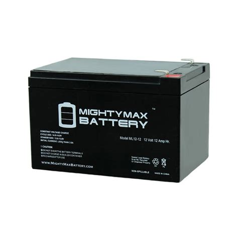 Mighty Max Battery 12v 12ah Sla Replacement Battery For Leoch Lp12 12 T2 Max3983387 The Home Depot