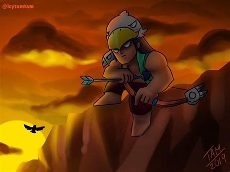 New Bo model fan art- sunset scene! : r/Brawlstars