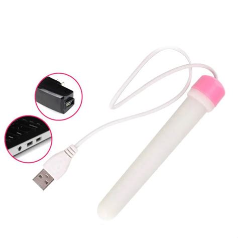 Usb Heating Rod For Mens Masturbators Flashlight Snatch Masturbator