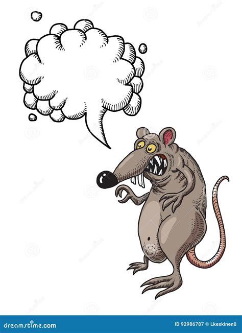 Evil Rat Cartoon Vector | CartoonDealer.com #44936135