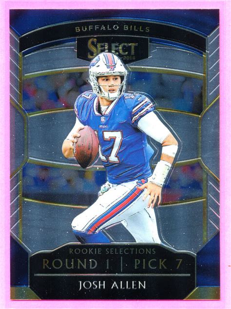 Josh Allen Rookie Panini Select Rookie Selections Rs Rc Bills