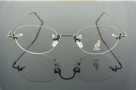 Vintage Rimless Oval Glasses Mens And Women Eyeglass Frames Gold Gray Eyeglasses Ebay