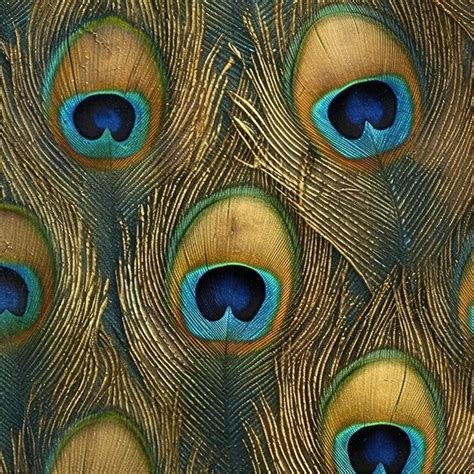 Premium AI Image | peacock feathers pattern