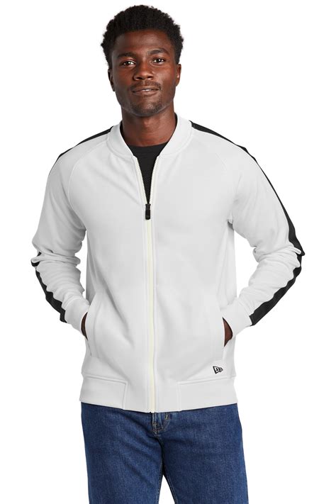 New Era Embroidered Mens Track Jacket Activewear Queensboro