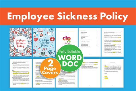 Employee Illness Policy Fully Editable Word Document For Daycare