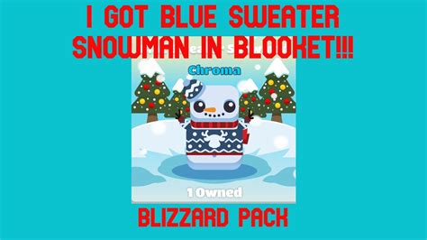 I Got Blue Sweater Snowman In Blooket Youtube