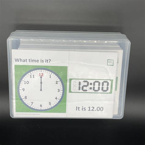 5 Minute Intervals Telling The Time Flashcards — Maths For Life