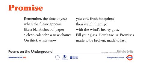Promise Poems On The Underground