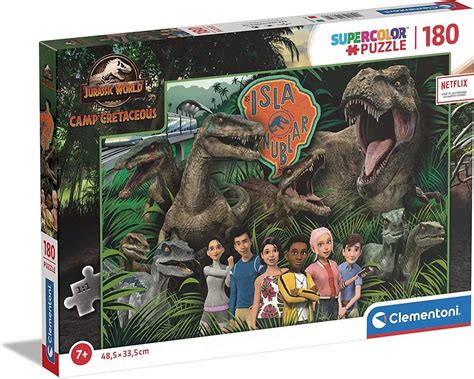 Clementoni Super Colour Jurassic World Camp Cretaceous Jigsaw Puzzle 180 Piece Buy Online At