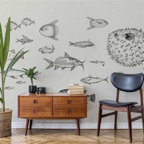 Comprar Mural Marinos Fondo Marino Peces Naturae de Coordonné