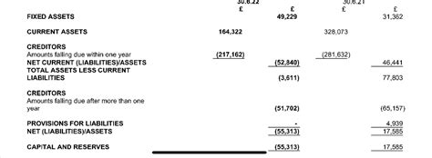 Negative Balance Sheet Mumsnet