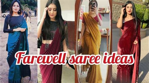 2023 School Farewell Saree And Blouse Designs Stylish Farewell