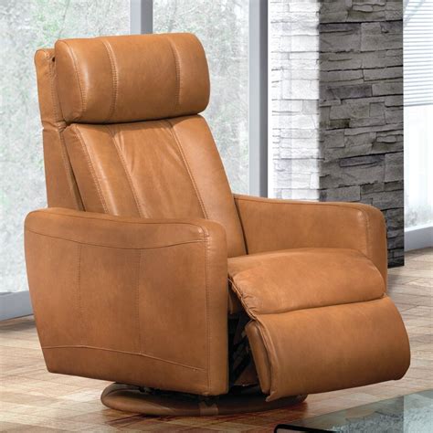 Fornirama Thornton Leather Power Swivel Rocker Recliner | Wayfair