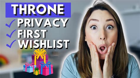 Share Your Amazon Wish List Without Sharing Your Address Throne Wish List Youtube