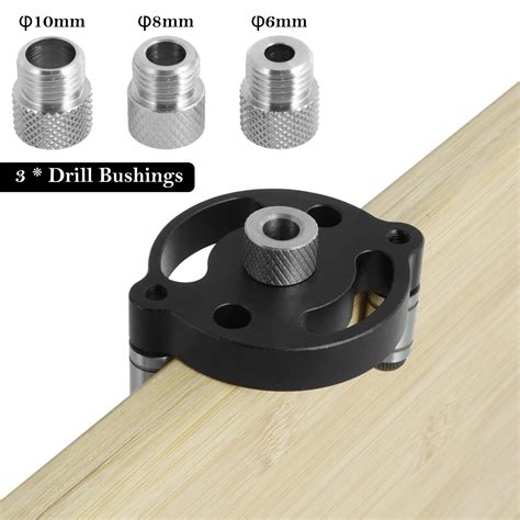 Doweling Jig Aluminum Alloy Dowel Drilling Guide Mm Handheld