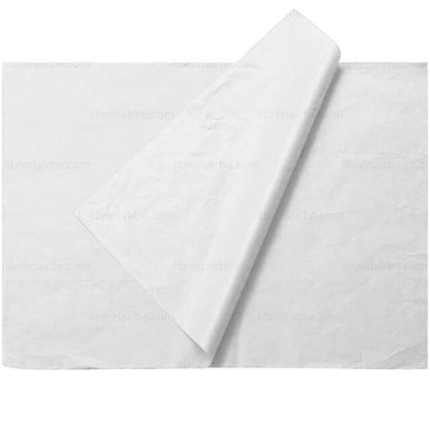 Papel Seda Pliego de 50 x 70 cm Blanco Librería IRBE Bolivia