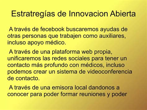 Estrategias De Innovacion Abierta Ppt