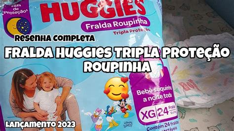 RESENHA DA FRALDA HUGGIES TRIPLA PROTEÇÃO ROUPINHA LANÇAMENTO HUGGIES