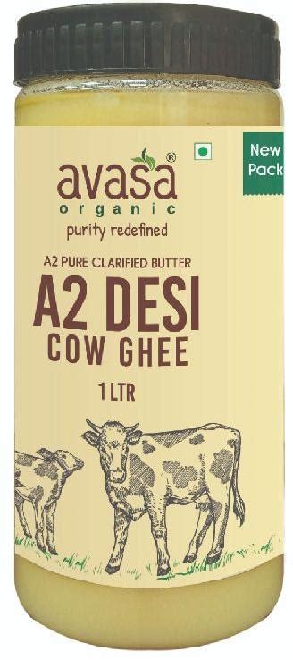 Avasa Organic A2 Desi Cow Ghee For Cooking Worship Certification