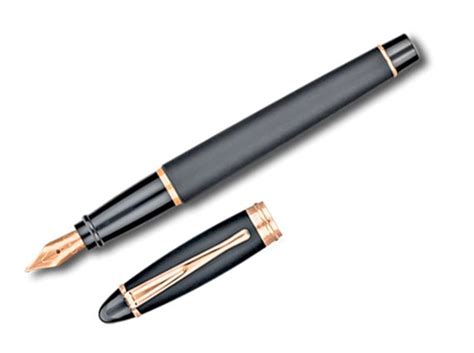 Aurora Satin Ipsilon Rose Gold Trim Fountain Pen