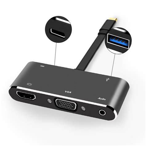 Type C Hub In Splitter Type C Naar Hdmi Vga Usb O Hub