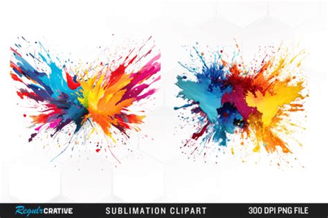 Watercolor Splashes Splatter Brushstroke Graphic By Regulrcrative