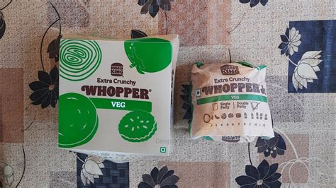 Burger King Veg Whopper And Veg Whopper Jr Lite Youtube