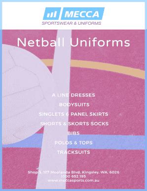 Fillable Online Netball Uniforms Fax Email Print - pdfFiller