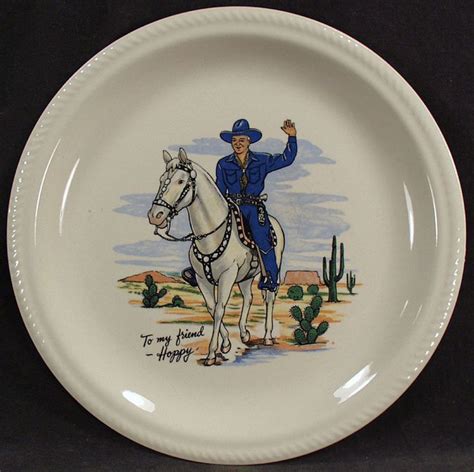 Hopalong Cassidy Collectibles Old Hopalong Cassidy Dinner Plate 17819 Hopalong Cassidy