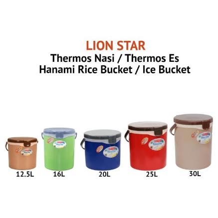 Lion Star Hanami Rice Ice Bucket Tong Bekas Nasi Air Batu Shopee