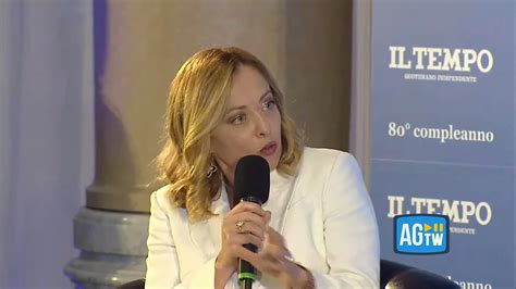 L Intervista A Giorgia Meloni Oggi In Diretta La Premier Meloni