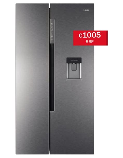 Haier American Style Fridgefreezer Silver Panelling Centre