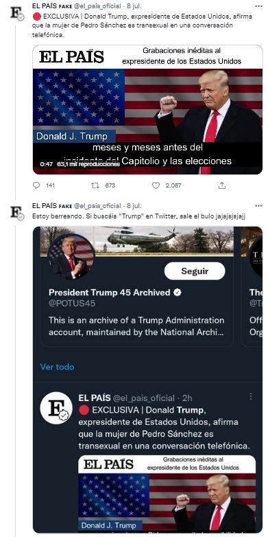 No El País No Ha Publicado Que Donald Trump Ha Afirmado Que La