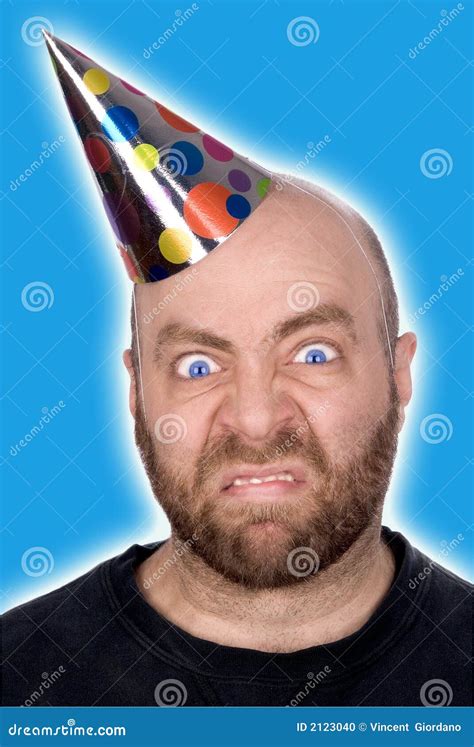 Man In Party Hat Stock Photo Image Of Wearing Aged Holiday 2123040