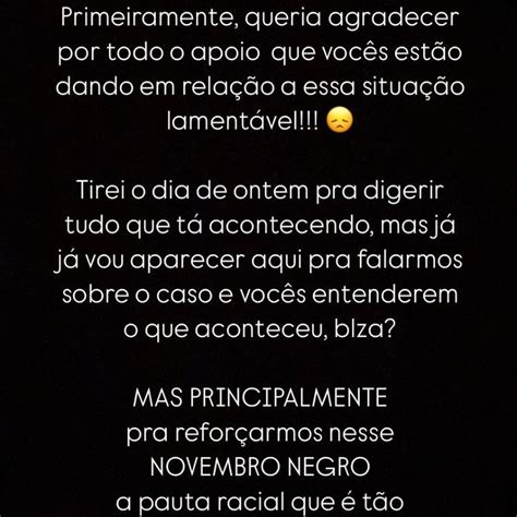 Cantora Ananda Agradece Apoio Após Supostos áudios Racistas De Ana